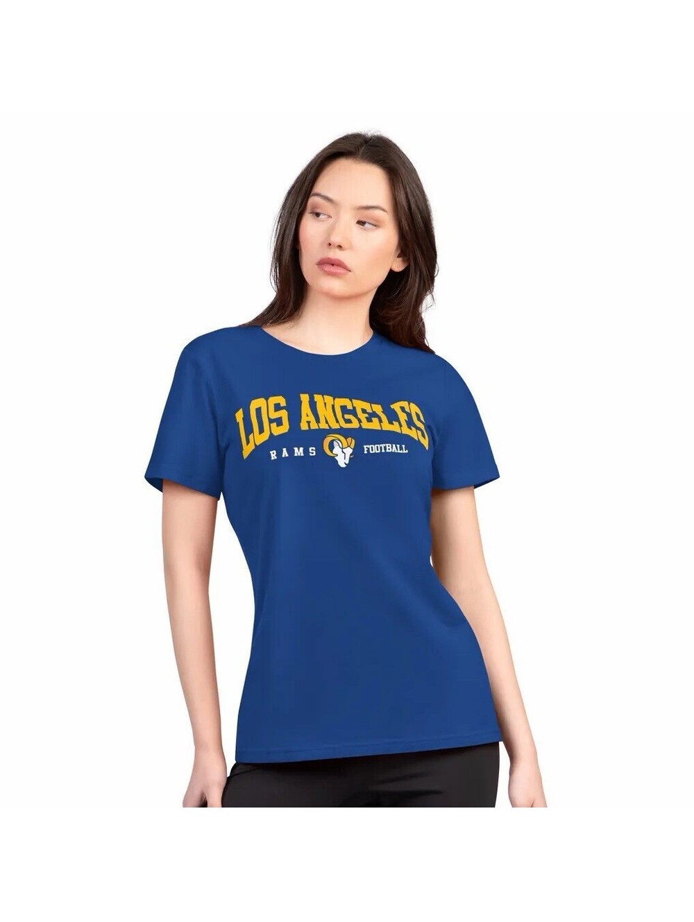 Women's Los Angeles Rams G-III 4Her by Carl Banks Lightweight Crew T-Shirt LARGE